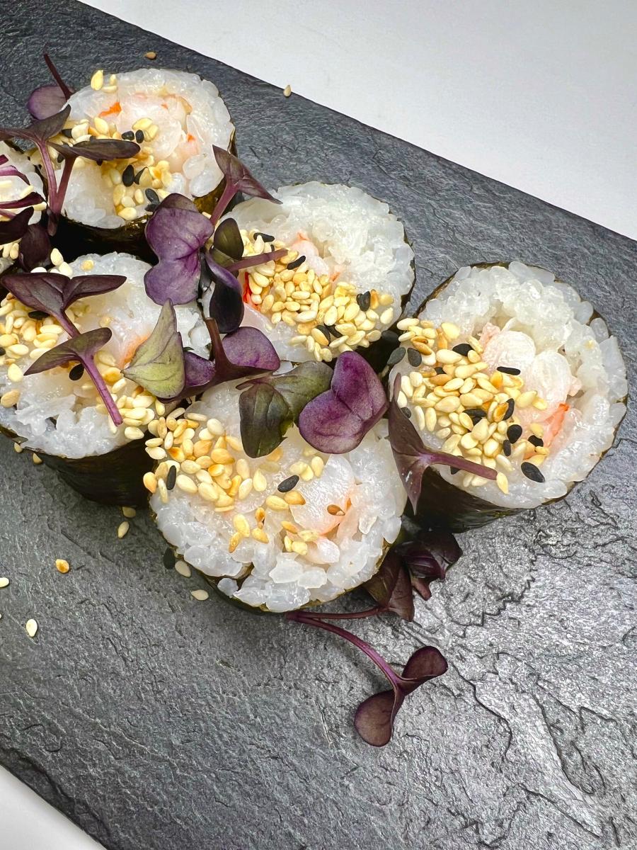 Хосомаки с креветками