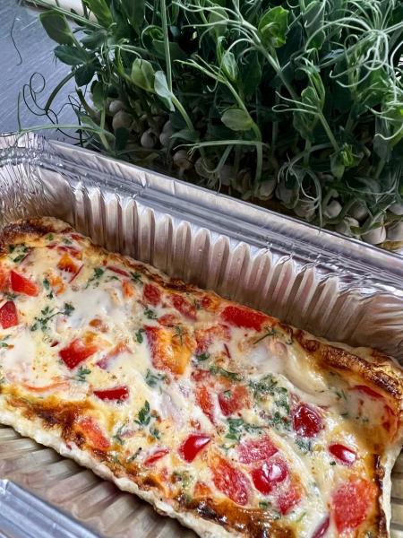 Омлет с креветками