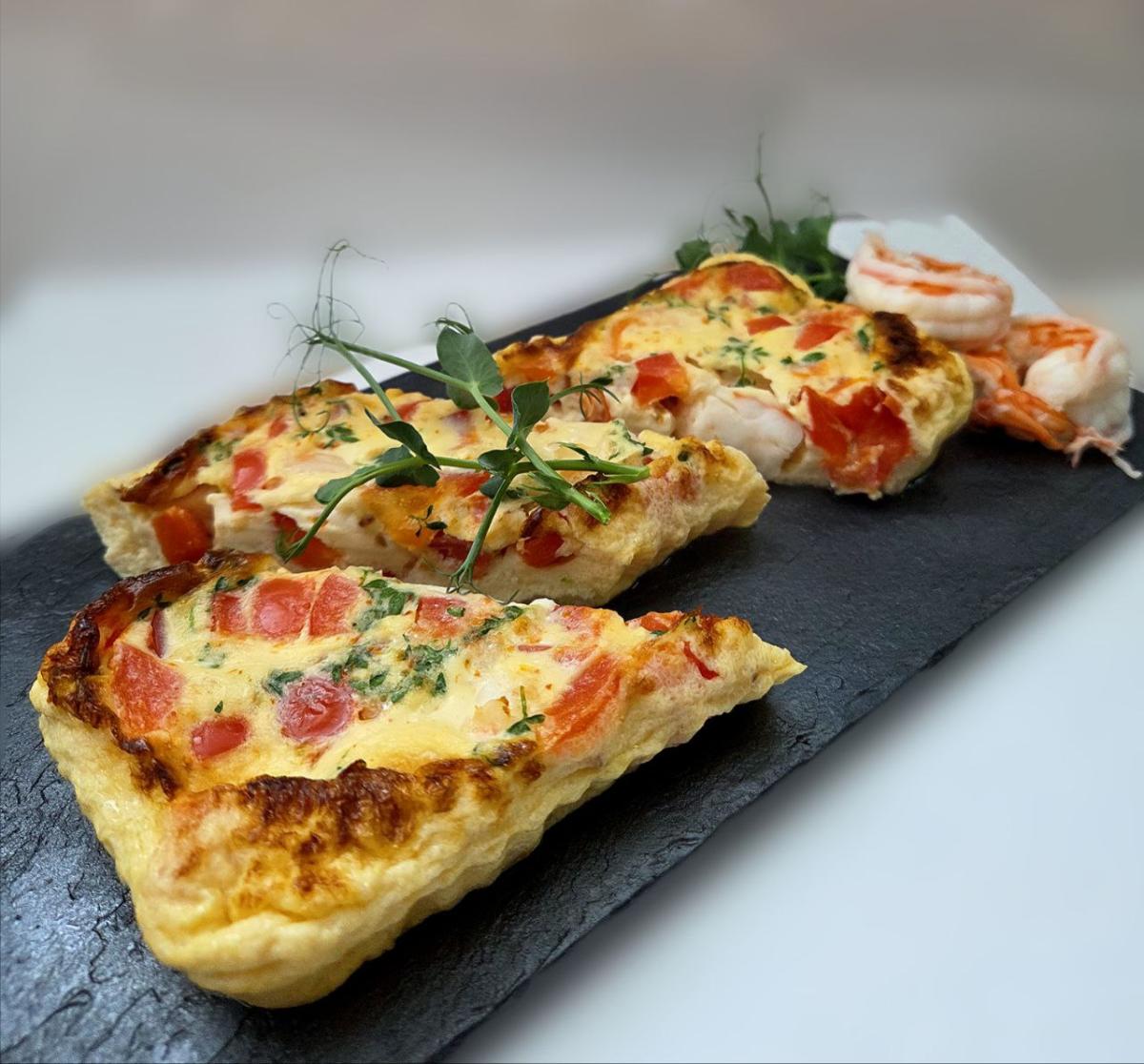 Омлет с курицей