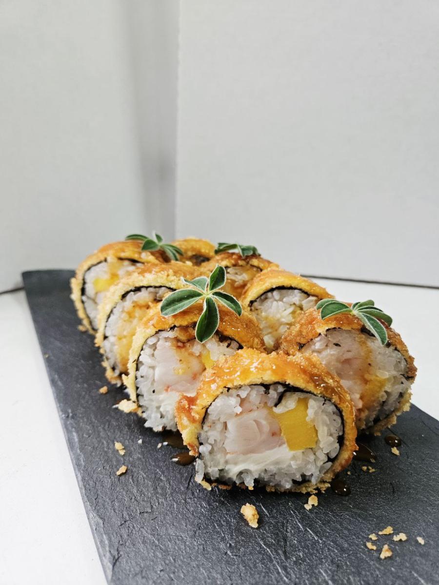 Темпура креветка-манго