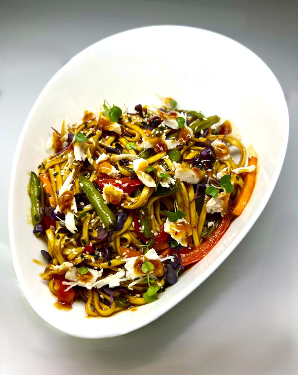 Удон с курицей